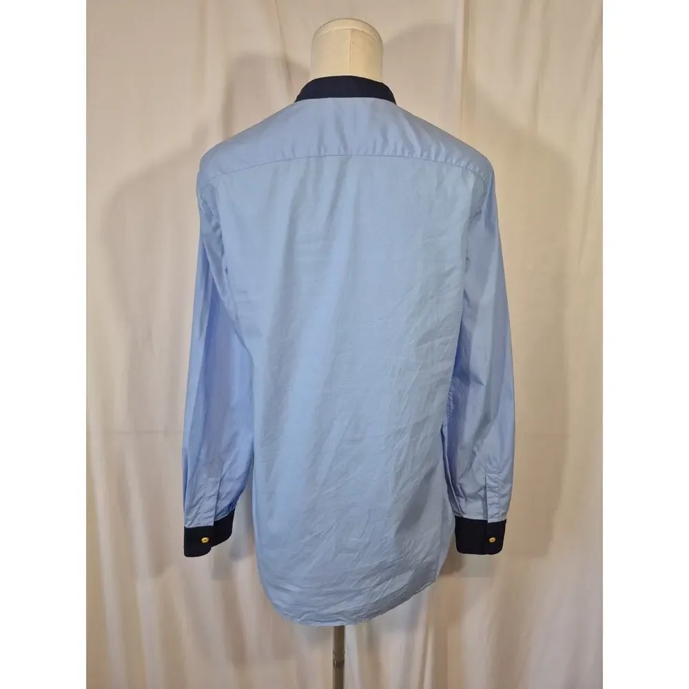Tory Burch Blue Cotton Tunic Top US 4